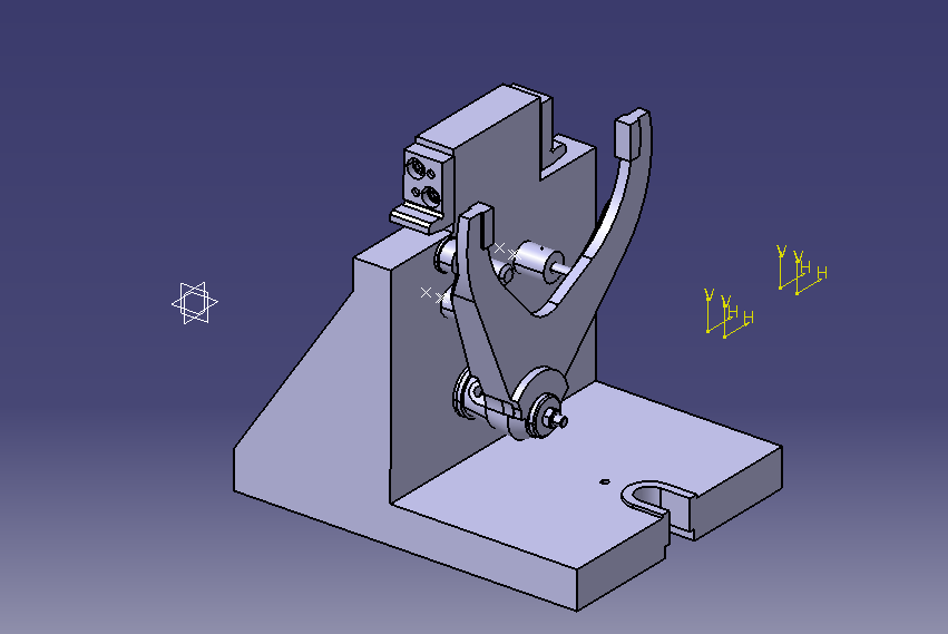 KS678A-变速器拨叉加工工艺其铣叉口两内侧面，保证尺寸120.2的工装夹具设计【含catia三维图】