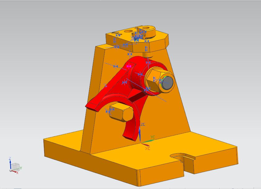 KS682C-拨叉-3零件加工工艺及钻Ф8孔夹具设计[含UG三维图]