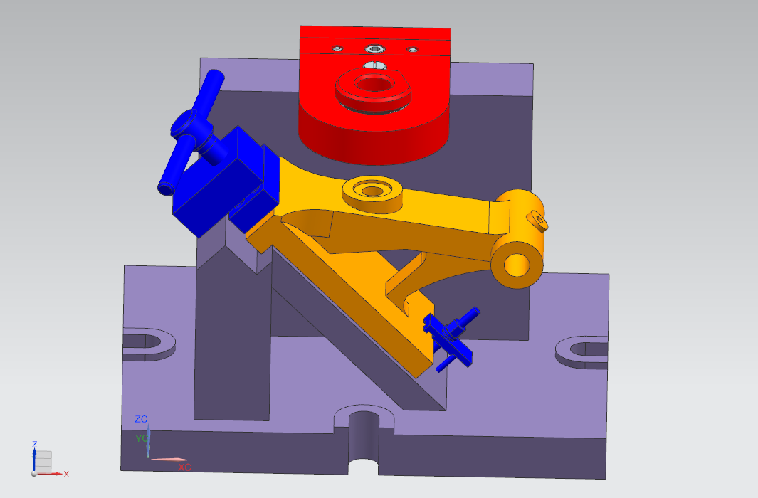 KS731C-尾座体机械加工工艺规程及钻φ14斜孔夹具设计[含三维图]