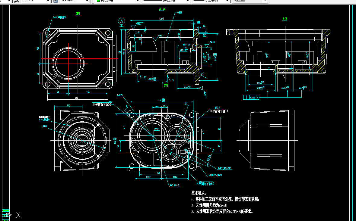 KS744-ST型减速器主机座箱体工艺及夹具设计[2套夹具毕设版]