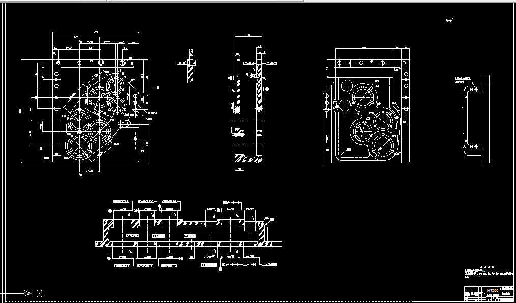 W725-传动箱体工艺与夹具设计[3套夹具毕设版]