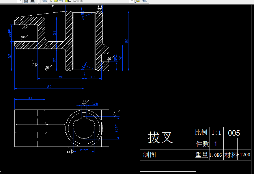 KS47-CA6140车床拨叉[831005]工艺及铣左端面夹具设计