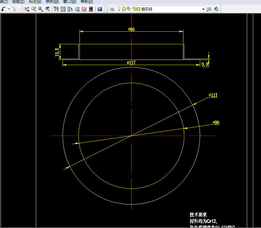 F768-油封外夹圈冲压-冲孔-翻边-拉伸模具设计[4套模具]