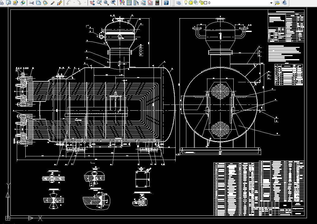 F781-100m2双管板废热锅炉设计