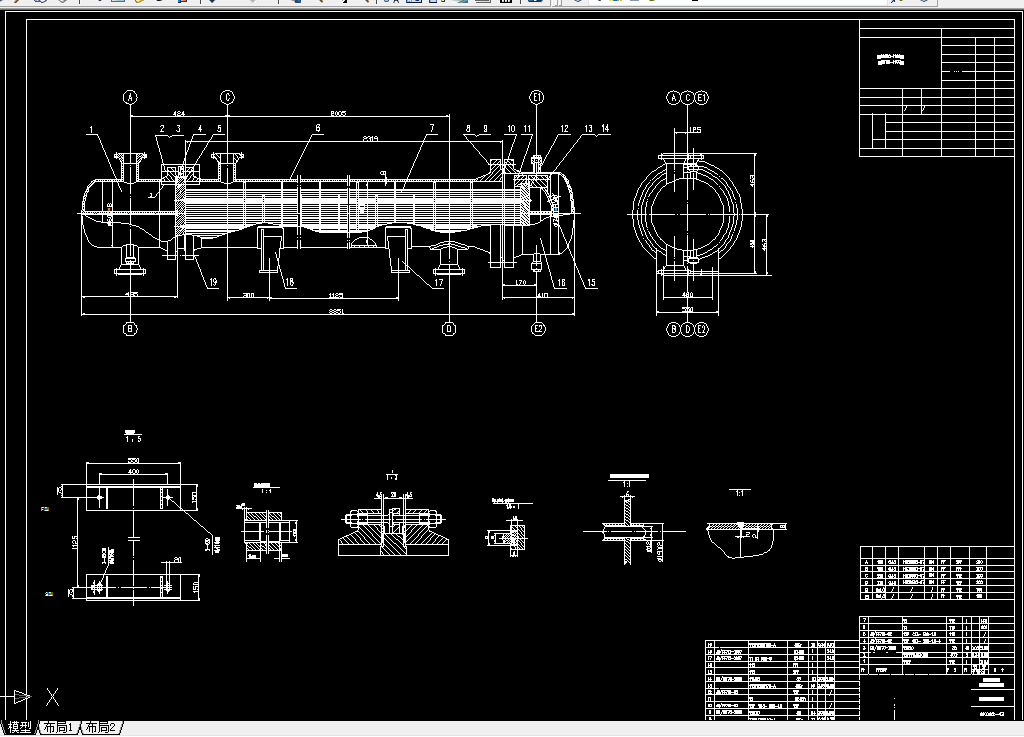F785-36万吨滑油系统浮头式换热器设计