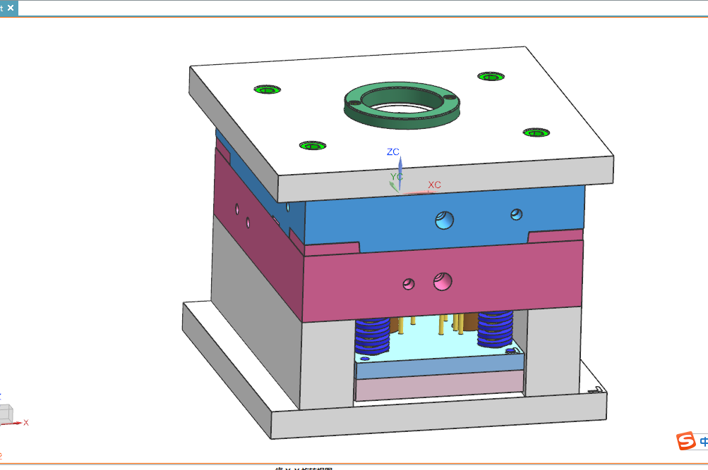 F816-掌上游戏机外壳塑胶模具设计[含UG三维图]