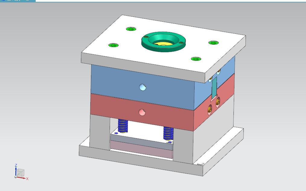 F827-方形水桶盖注塑模具设计[含UG三维图]