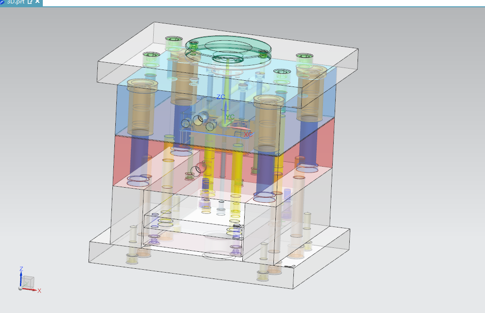 F830-六边形饼干盒注塑模具设计[含UG三维图]