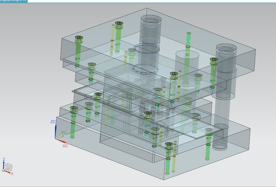 F845-简易实用钢架开关安装面板冲压模具设计[含UG三维图]