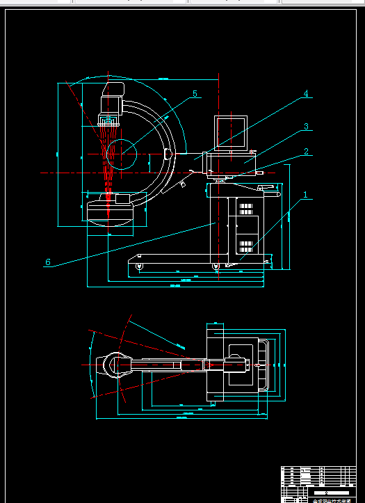 D156-移动式X光机总体及移转组件设计-5自由度