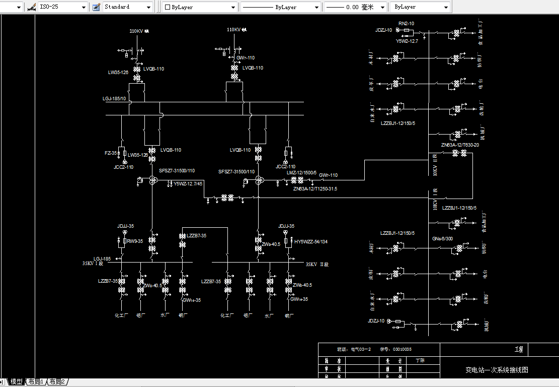 D175-110kV变电站设计