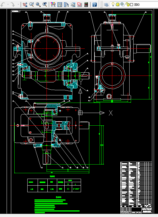 G426-单级蜗杆减速器设计F=2800，v=1.4，D=350