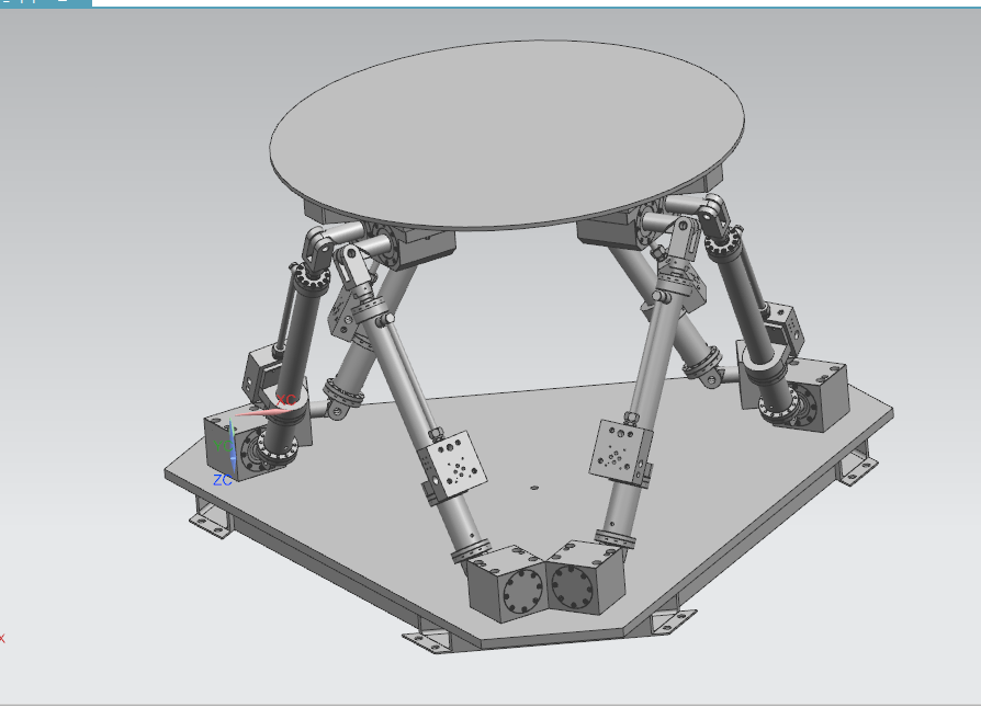 G965-Stewart平台电液驱动机构设计（六自由度运动平台）[含三维图]