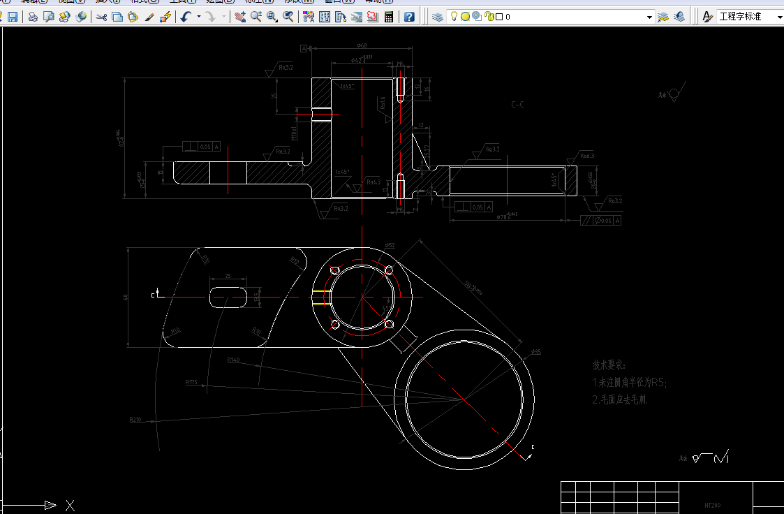 G969-中罗拉过桥摇臂加工工艺及钻m10孔夹具设计
