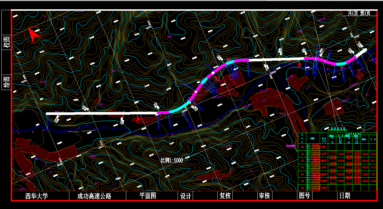 H061-成功高速公路线形与结构设计