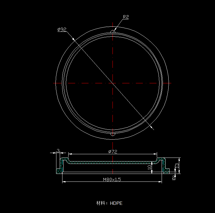 H081-大油壶盖注塑模具设计