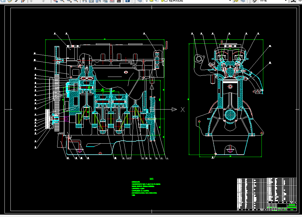 H244-488Q天然气发动机总体方案设计和计算