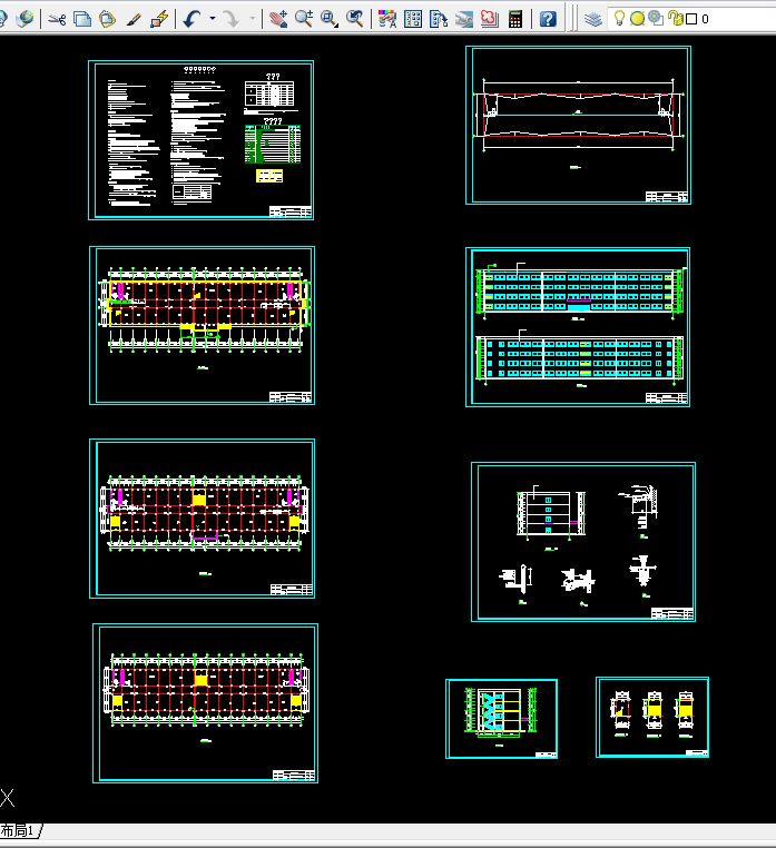 H292-孟津县第二高级中学教学楼建筑与结构设计-4层4400平米
