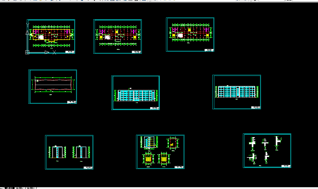 H296-孟津县双语实验学校教学楼建筑与结构设计-5层5300平米