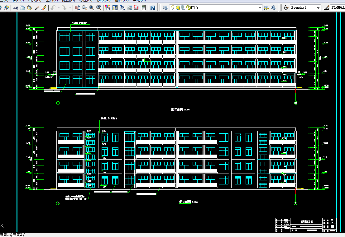 H297-孟津县双语实验学校学生宿舍楼建筑与结构设计-4层4500平米