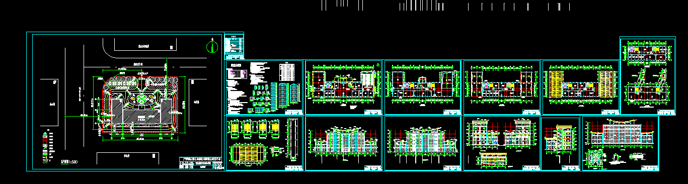 H299-南方某咨询公司办公楼建筑、结构设计-5层4千平米