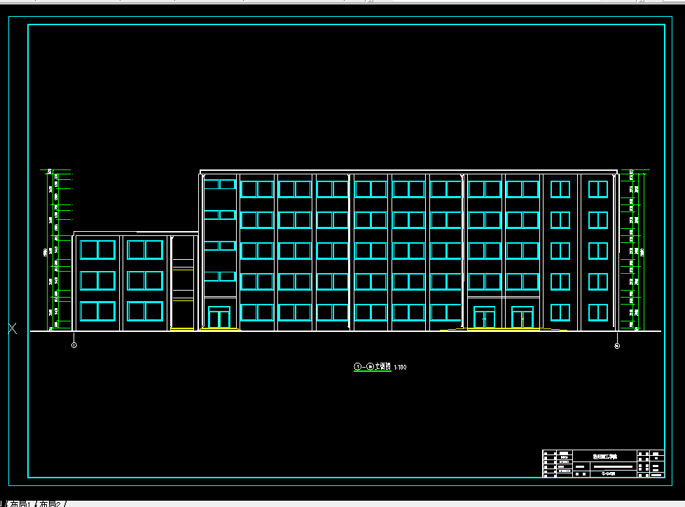 H300-伊川县第六高级中学教学楼建筑与结构设计-5层5800平米