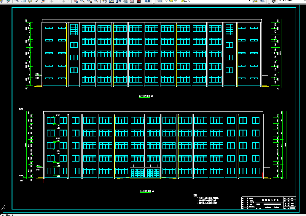 H301-伊川县第三高级中学教学楼建筑与结构设计-5层5千平米