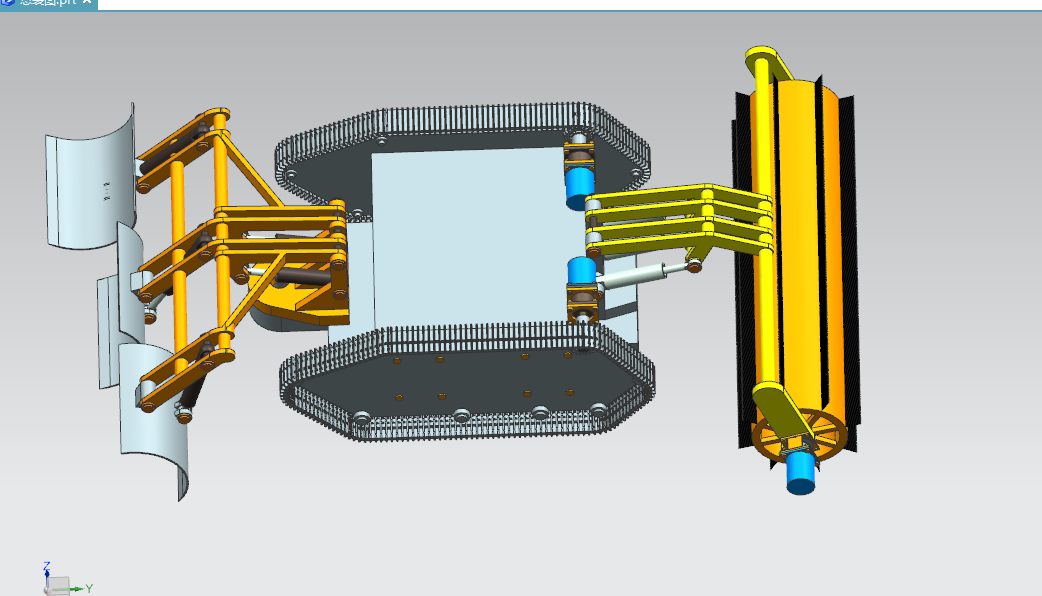 H312-微型全自主扫雪机器人机械结构设计[含UG三维图]