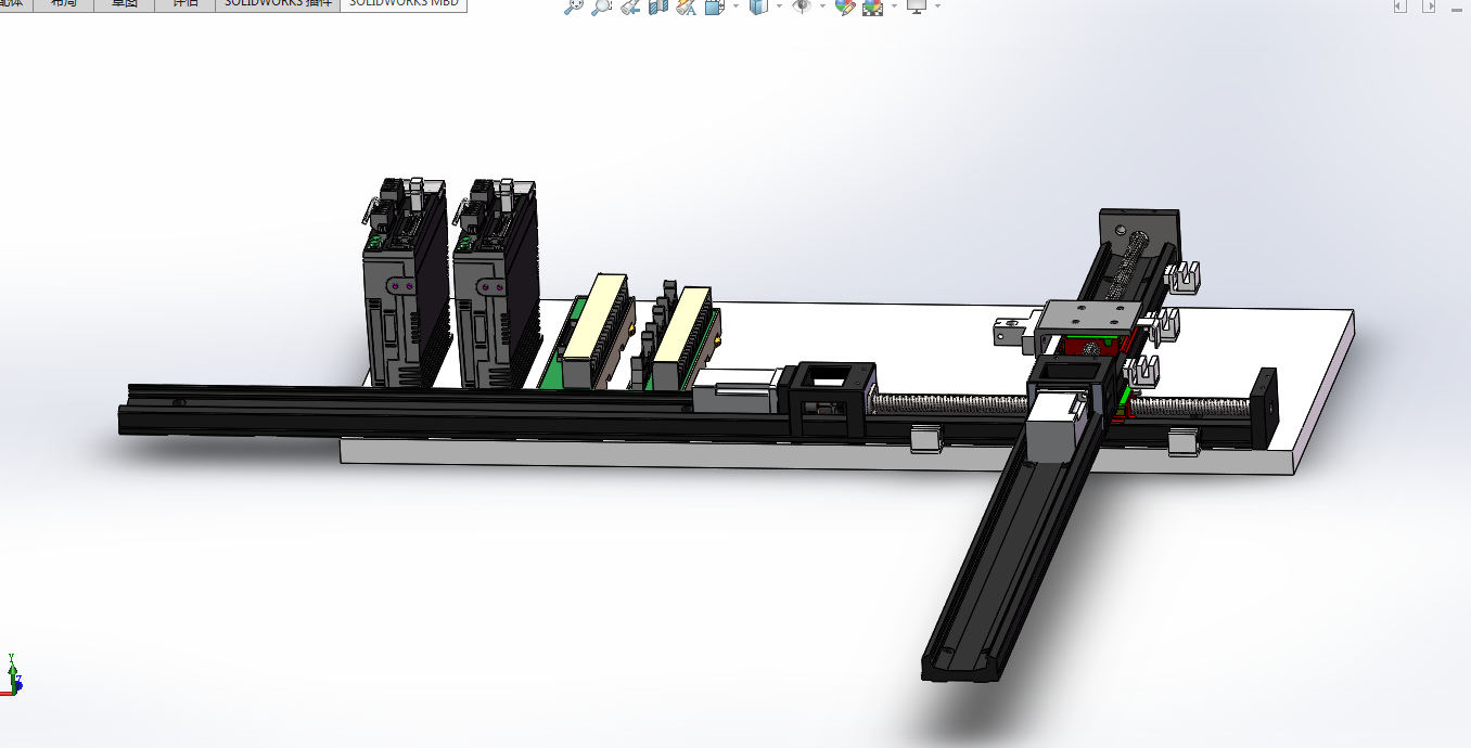 H328-基于PLC的运动系统触摸屏监控设计[含SW三维图]