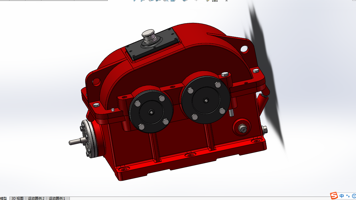 H401-带式输送机传动装置二级蜗杆齿轮减速器【含SW三维动画】F=1815ND=330V=0.31ms