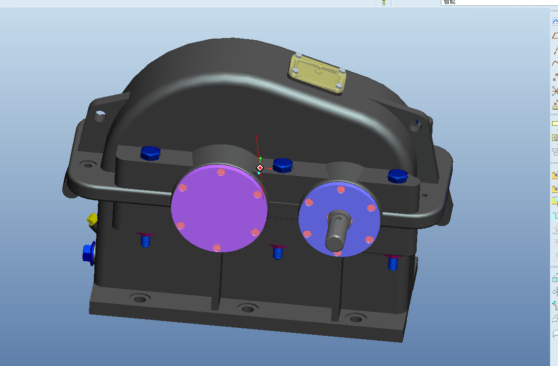 H441-一级直齿圆柱齿轮减速器【含Preo三维】F=1725，V=1.3，D=360