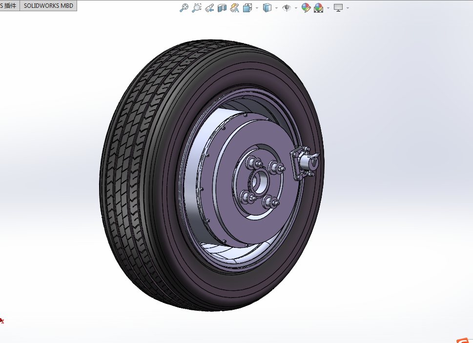 H613-小型纯电动汽车轮毂电机及大角度转向系统的数字化设计[含三维图]