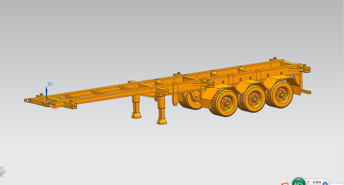 H698-某型半挂挂车总体设计[含UG三维图]