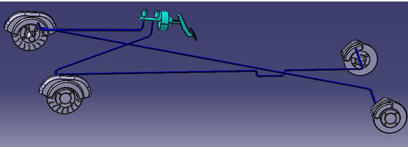 H699-某型轿车制动系统结构设计与校核[含Catia三维图]
