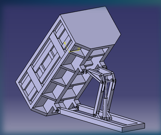 H706-重型自卸汽车举升机构设计与分析[含Catia三维图]