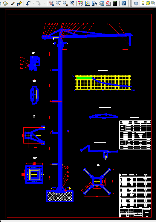H779-QTZ40塔式起重机总体及塔顶优化设计
