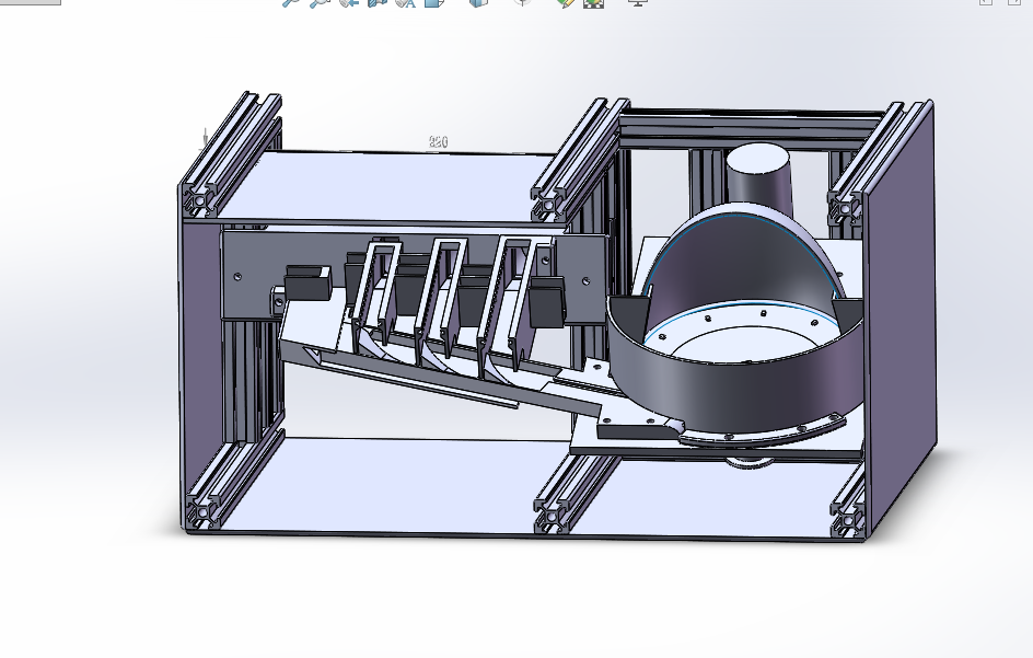 H886-迷你硬币分拣机设计[含SW三维图]