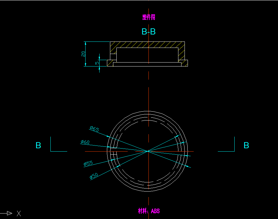 i056-塑料端盖注塑模具设计-外径65