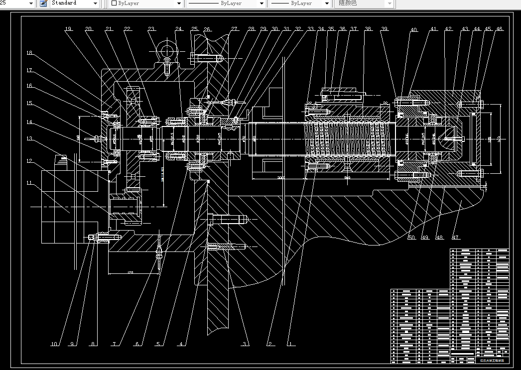 i062-定梁数控龙门镗铣床溜板进给系统设计