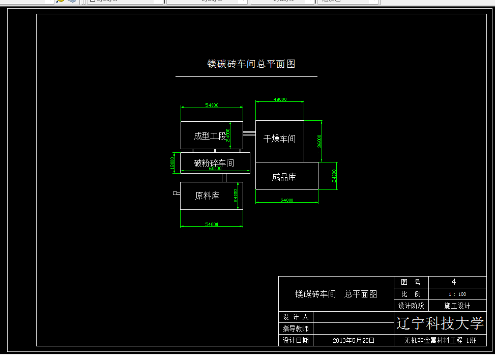 D274-年产2.5万吨镁碳砖生产车间设计