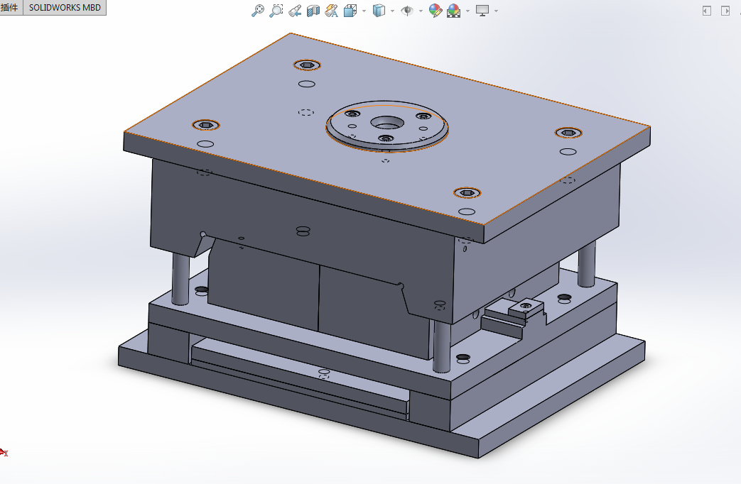 i281-控制器面板注塑模设计[含SW三维图]