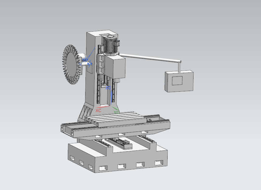 i360-立式加工中心设计与机床刚度分析[含UG三维图]