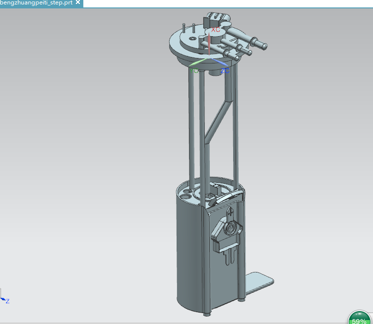 i525-汽车燃油泵总成三维设计[含UG三维图]
