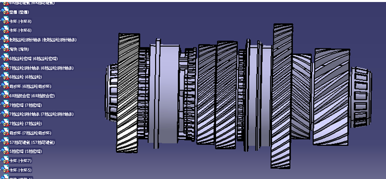i528-双离合器式变速器的设计与分析[含Catia三维图]