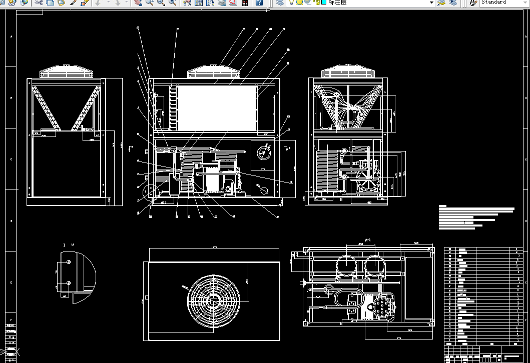 i575-35KW二氧化碳跨临界热泵机组设计