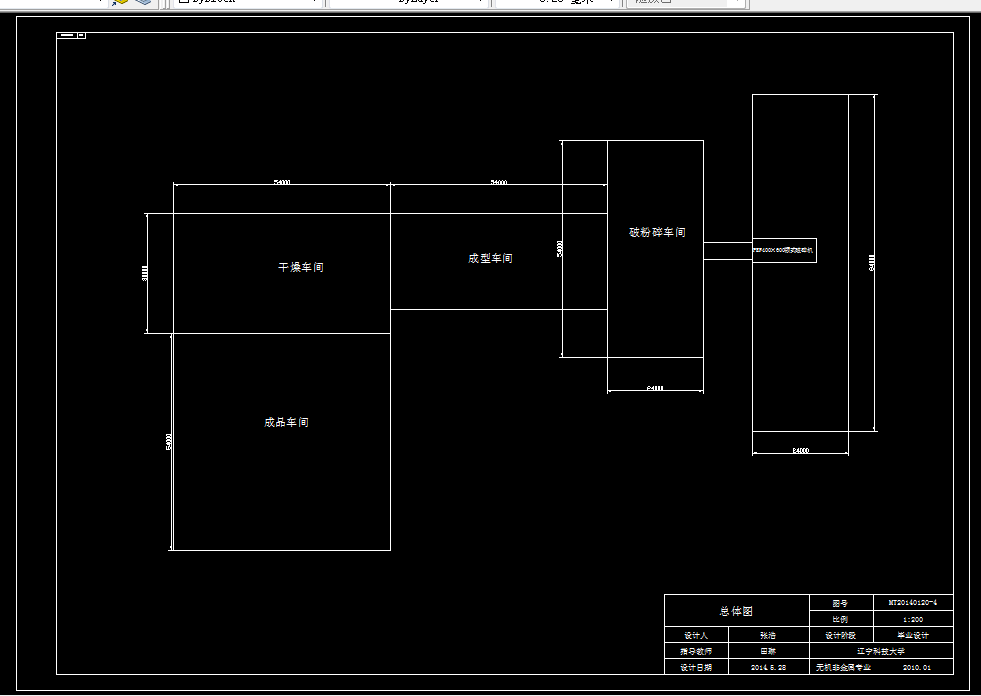 D291-年产32000吨转炉炼钢用镁碳砖MT14B和MT10A生产车间设计