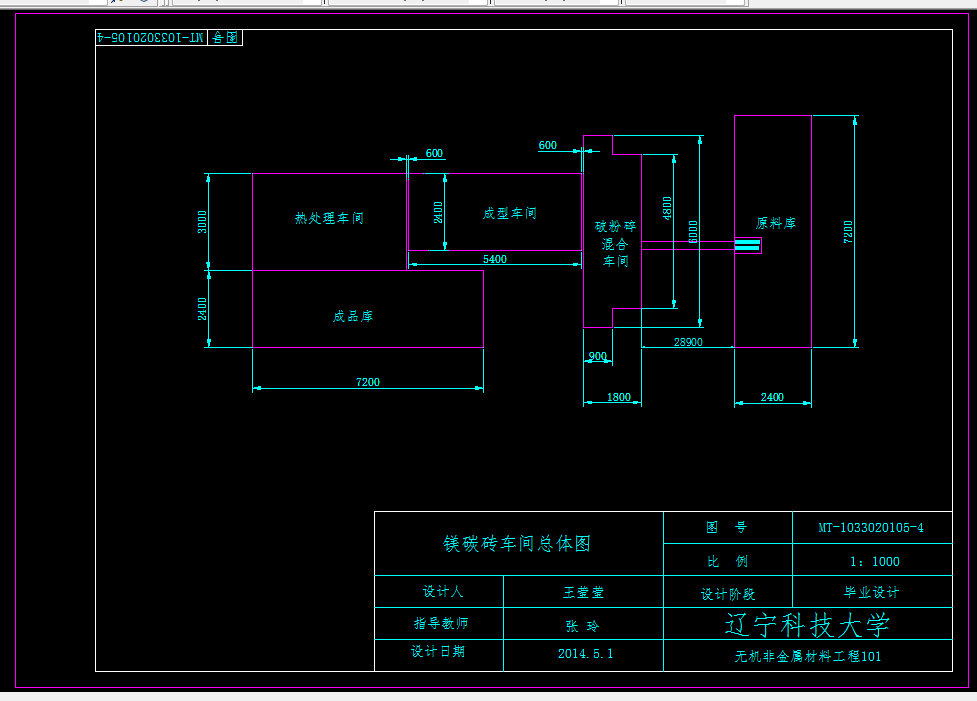 D292-年产35000吨镁碳砖车间设计