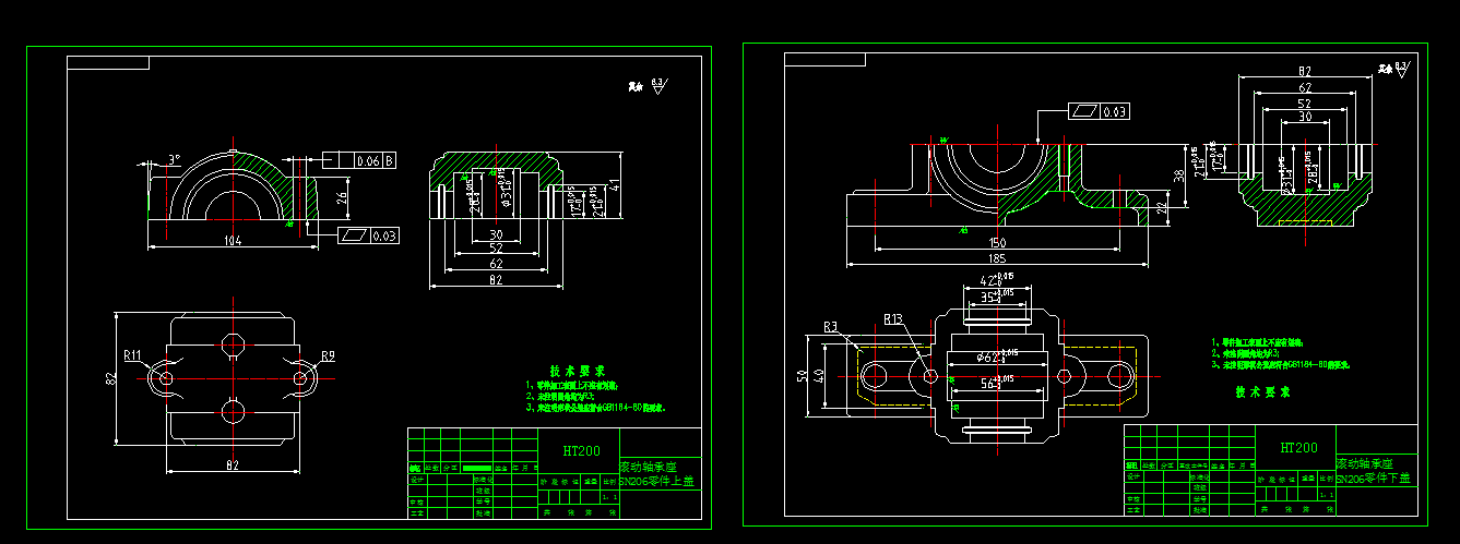 i669-滚动轴承座SN206零件工艺规程及加工圆形螺栓孔气动夹具设计