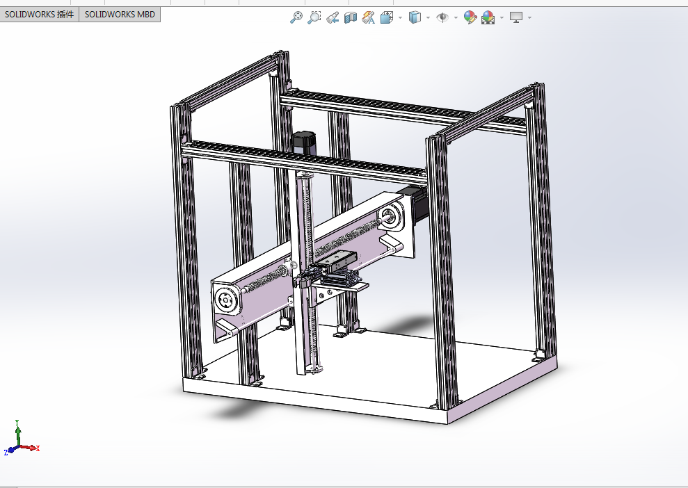 i726-仓储机械手三维设计[含SW三维图]