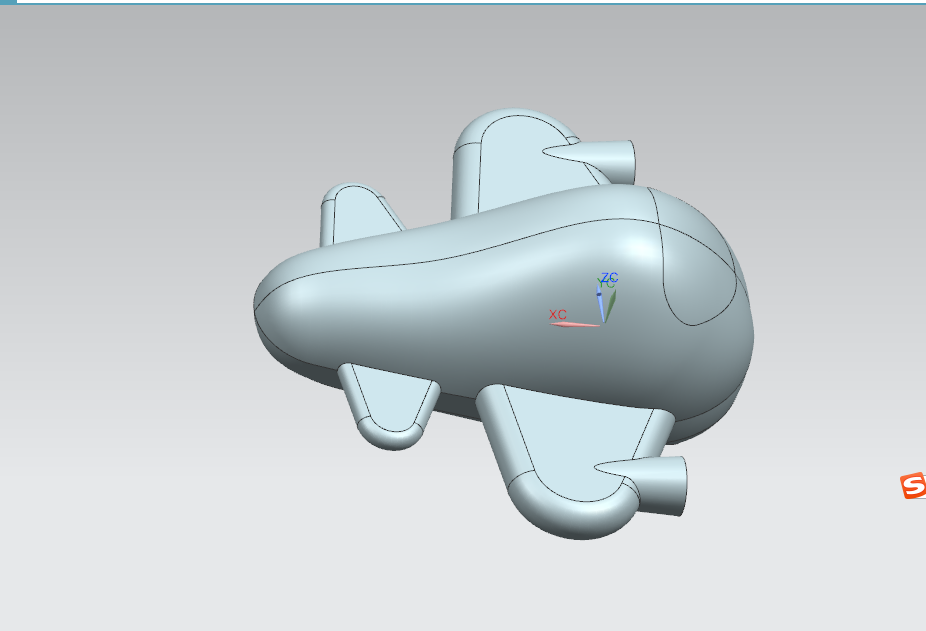 i730-儿童玩具飞机底壳三维造型注塑模设计及数控加工[含UG三维图]